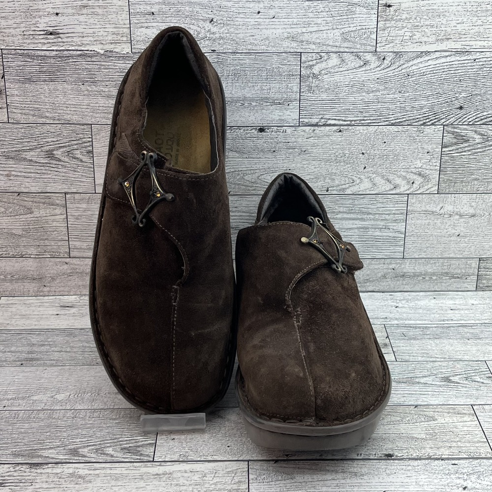 Naot Shoes Womens Size 38 Brown Suede Comfort Platform Loafers Orthopedic Israel